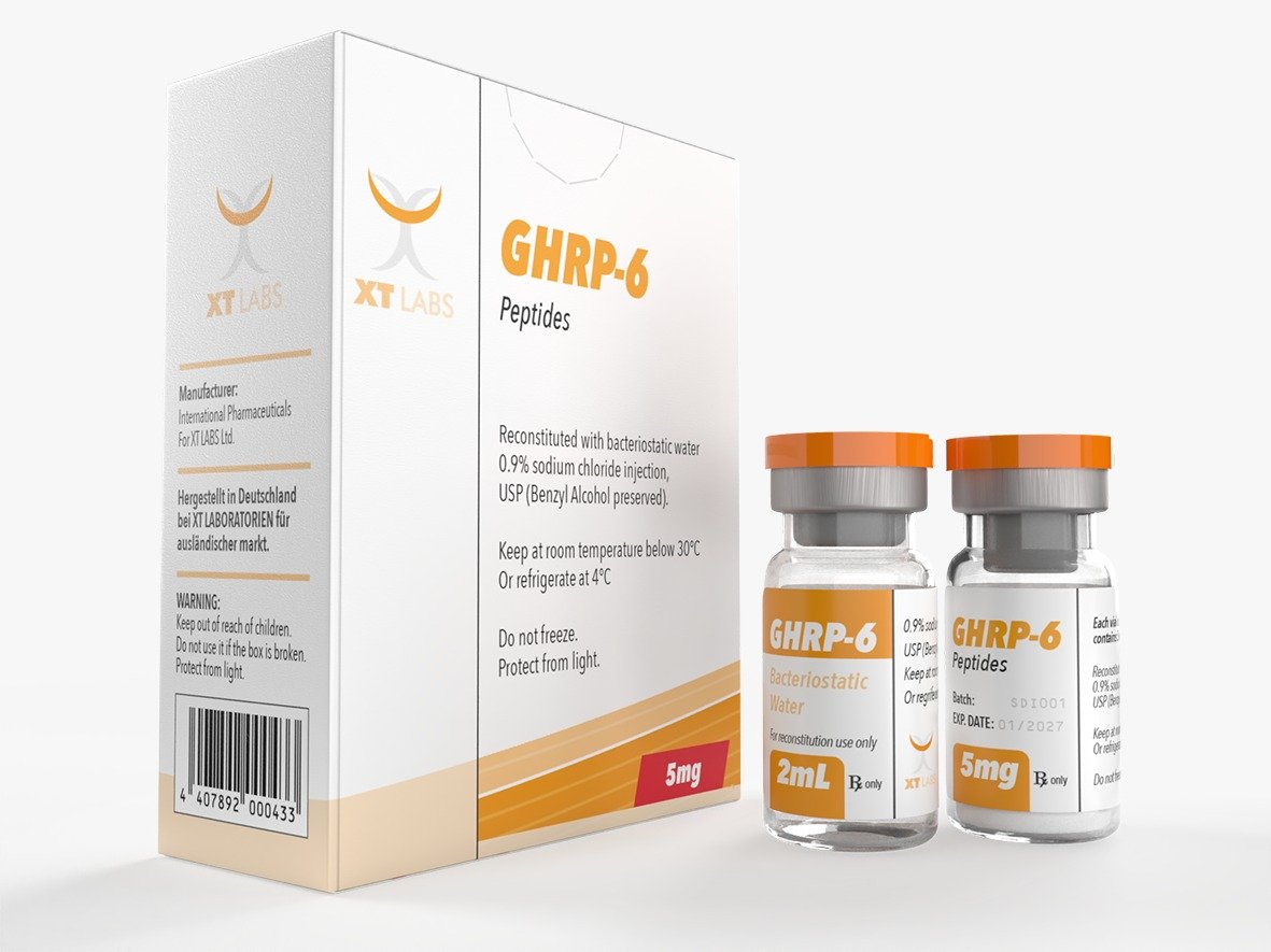 GHRP-6 5 mg XT Labs péptido grado investigación México